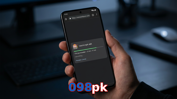 Main screen of 098Pk apk page for PK players